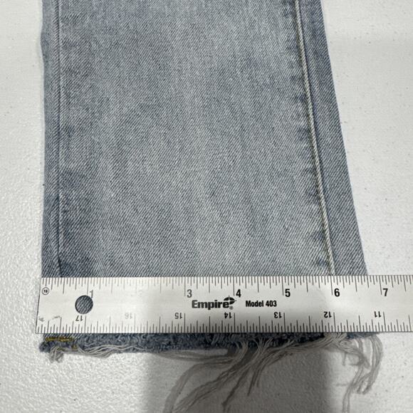 Missguided Womens Jeans Sz 2L High Rise Straight Leg Light Wash Blue Denim Pants - Picture 15 of 15